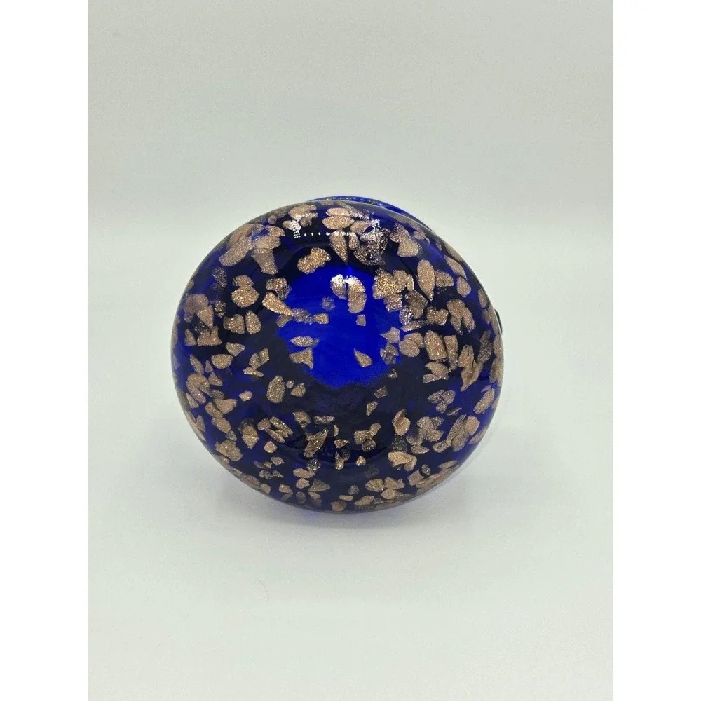 Joska Designs‎ Silberberg Kristal Mundgeblasen Bavaria Cobalt Aventurine Vase